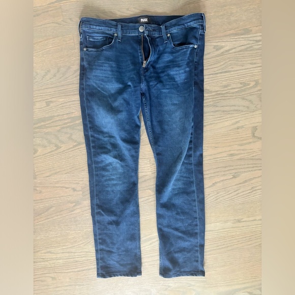 PAIGE Lennox Slim Fit Blue Jeans Men’s size 34 - Picture 5 of 7